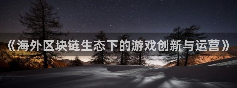 完美电竞官网子怎么来的：《海外区块链生态下的游戏创新与运营》